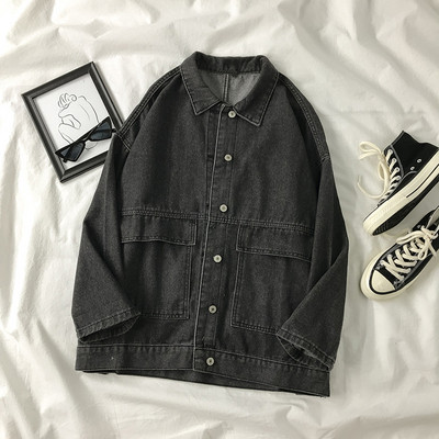 Γυναικείο φαρδύ μπουφάν με κουμπιά και τσέπες