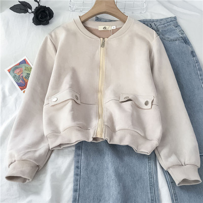 Uus mudel igapäevane õhuke lukuga jope