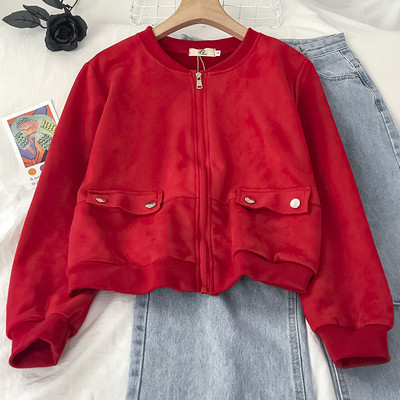 Uus mudel igapäevane õhuke lukuga jope