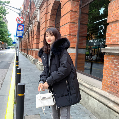 Naiste talvejope standardpikkusega ja kapuutsiga udusulega