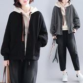 Női alkalmi kabát V-nyakkal