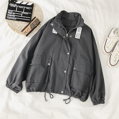 Νέο γυναικείο χειμερινό μπουφάν και φερμουάρ και τσέπες