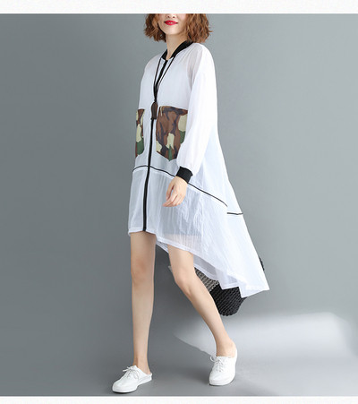 Naiste vabaaja jope kamuflaažmustri ja lukuga