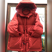 Naiste sügistalvine jope kapuutsiga ja taskutega - lühike mudel