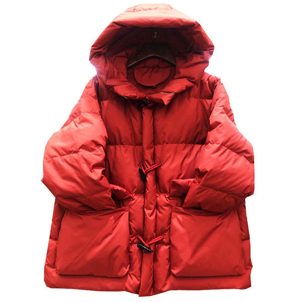 Naiste sügistalvine jope kapuutsiga ja taskutega - lühike mudel