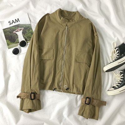 Naiste vabaaja jope luku ja taskutega