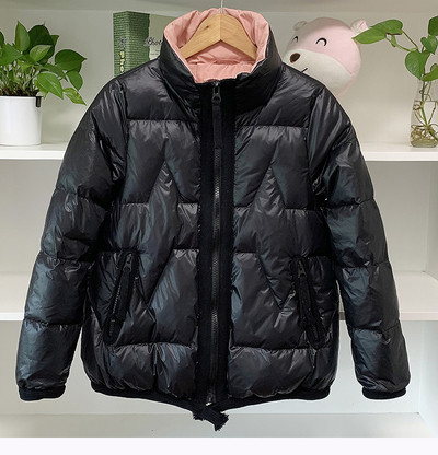 Női téli kabát magas gallérral