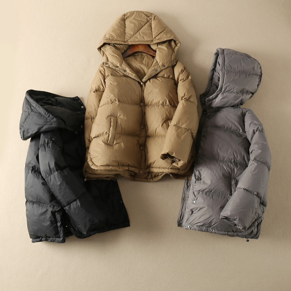 Őszi-téli meleg kabát kapucnival