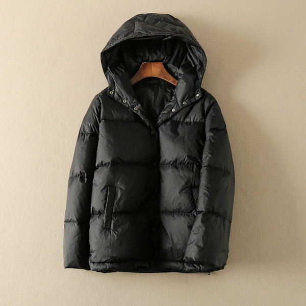 Őszi-téli meleg kabát kapucnival