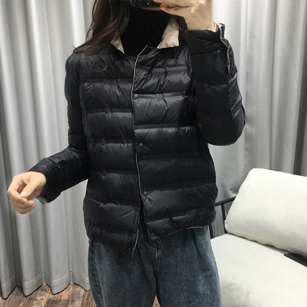 Rövid őszi - téli kabát kétoldalas modell