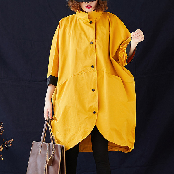 Uus mudel naiste pikk nööpidega jakk