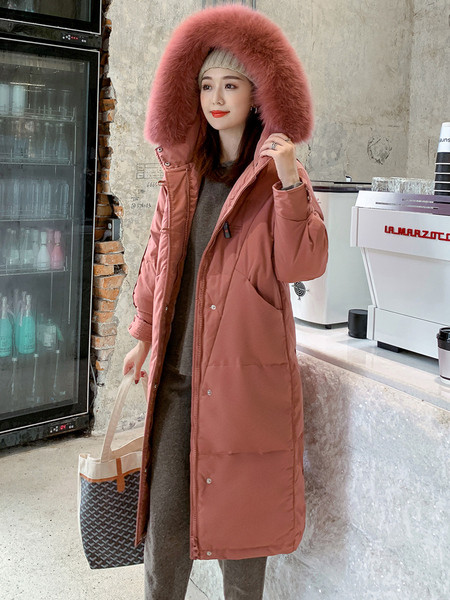 Naiste vabaaja pikk sule ja taskutega jope