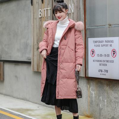 Talvine pikk naiste jope lai kapuutsiga mudel