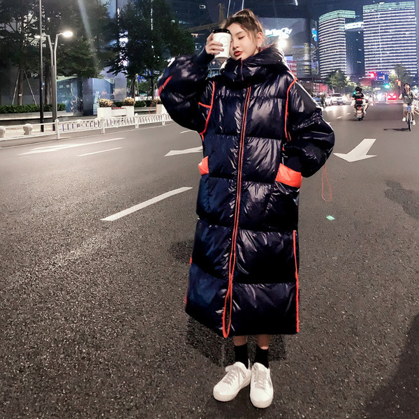 Uus mudel taskutega talve naiste jope