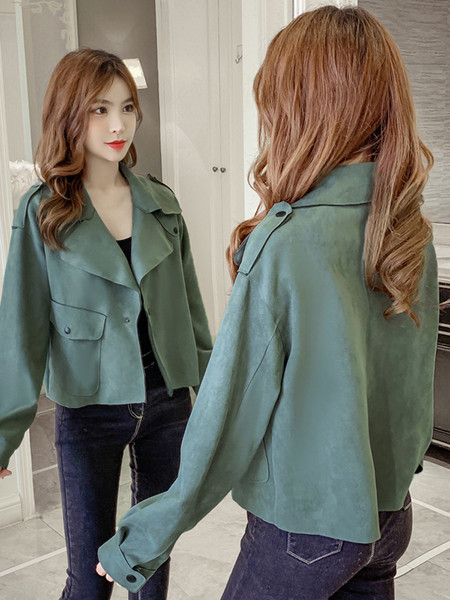 Uut mudelit pikkade sametvarrukatega naiste jope