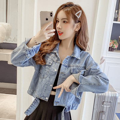 Új modell női farmerdzseki kék zsebekkel