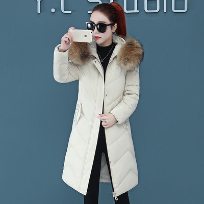 Női alkalmi kabát pehely és közepes hosszúsággal