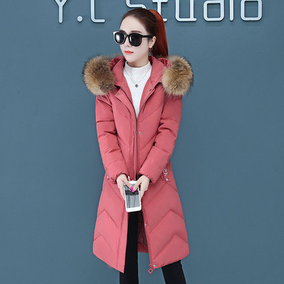 Női alkalmi kabát pehely és közepes hosszúsággal