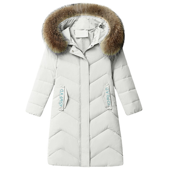 Női alkalmi kabát pehely és közepes hosszúsággal