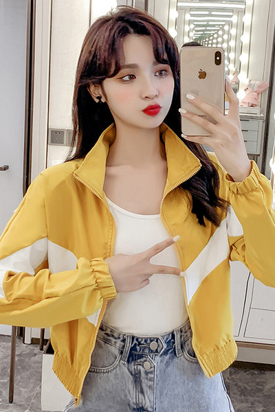 Uue mudeli kõrge kraega naiste sportjope