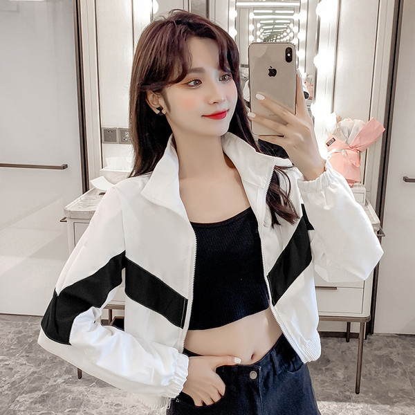 Uue mudeli kõrge kraega naiste sportjope