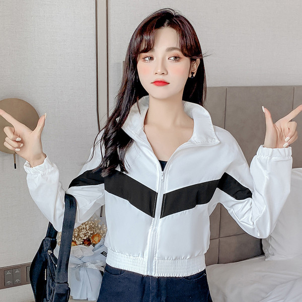 Uue mudeli kõrge kraega naiste sportjope