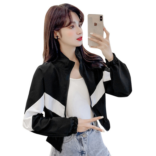 Uue mudeli kõrge kraega naiste sportjope