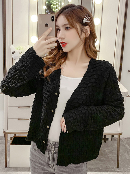 Női alkalmi kabát spitz nyakkivágással és hosszú ujjal