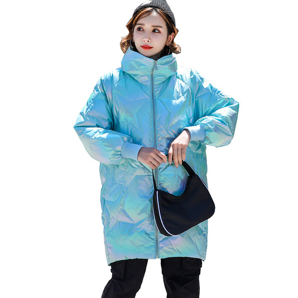 Új modell női kabát magas gallérral