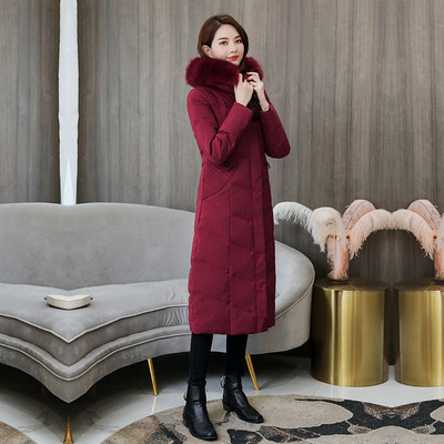 Napi hosszú női kabát kapucnival és 5XL méretig