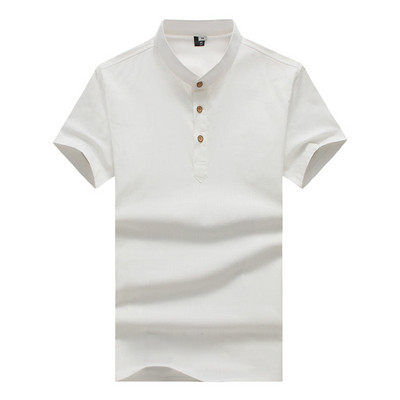 Férfi hétköznapi blúz sima modell klasszikus gallérral