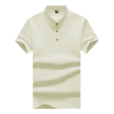 Férfi hétköznapi blúz sima modell klasszikus gallérral