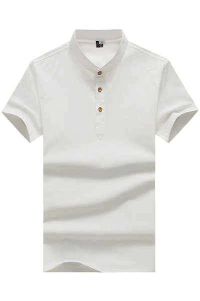 Férfi hétköznapi blúz sima modell klasszikus gallérral