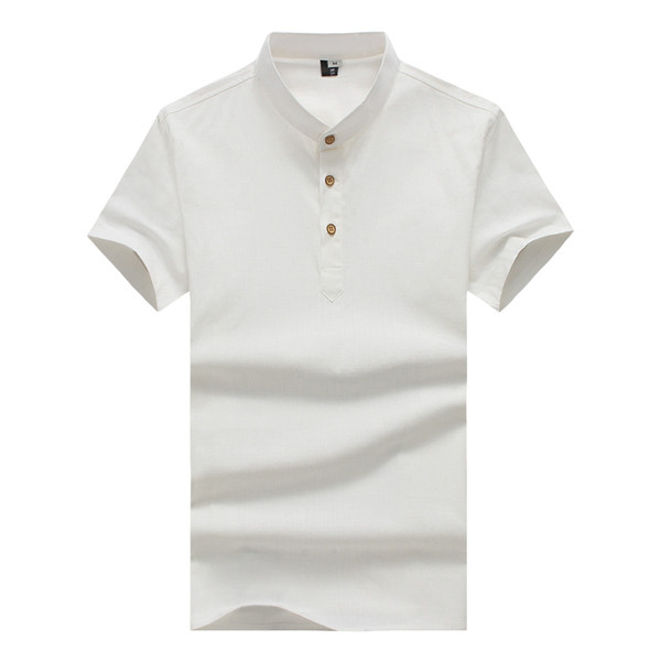 Férfi hétköznapi blúz sima modell klasszikus gallérral