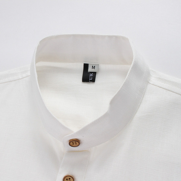 Férfi hétköznapi blúz sima modell klasszikus gallérral