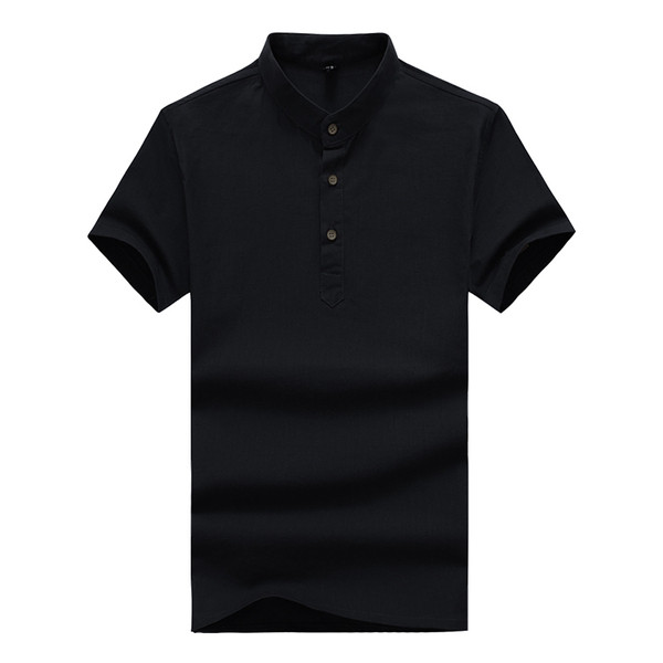 Férfi hétköznapi blúz sima modell klasszikus gallérral