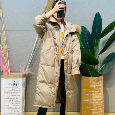 Naiste pikk kapuutsiga talvejope