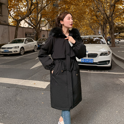 Női téli kabát derékkötővel és kapucnival - két modell