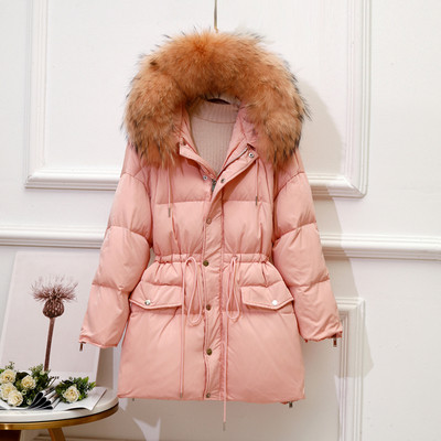 Új modell női kabát pehely és gombokkal