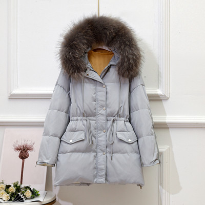 Új modell női kabát pehely és gombokkal