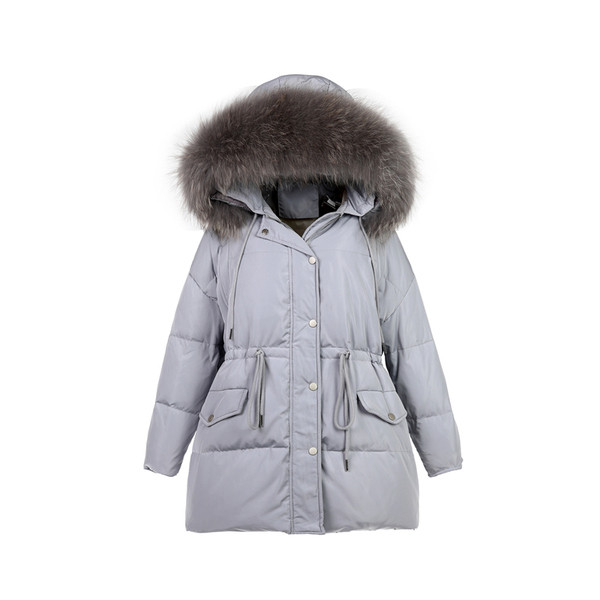 Új modell női kabát pehely és gombokkal