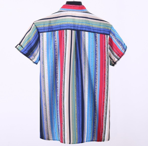 Férfi modern csíkos ing széles modell