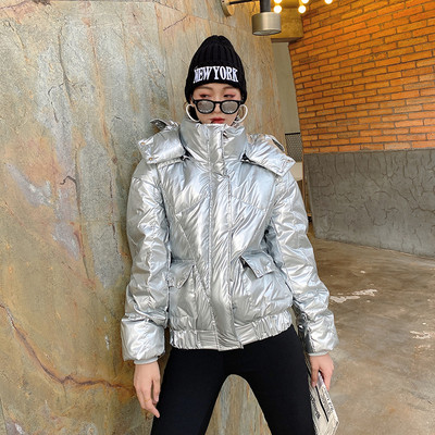 Új modell őszi-téli rövid kabát kapucnival