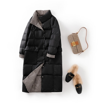 Jachetă de damă lungă pe două fețe cu nasturi