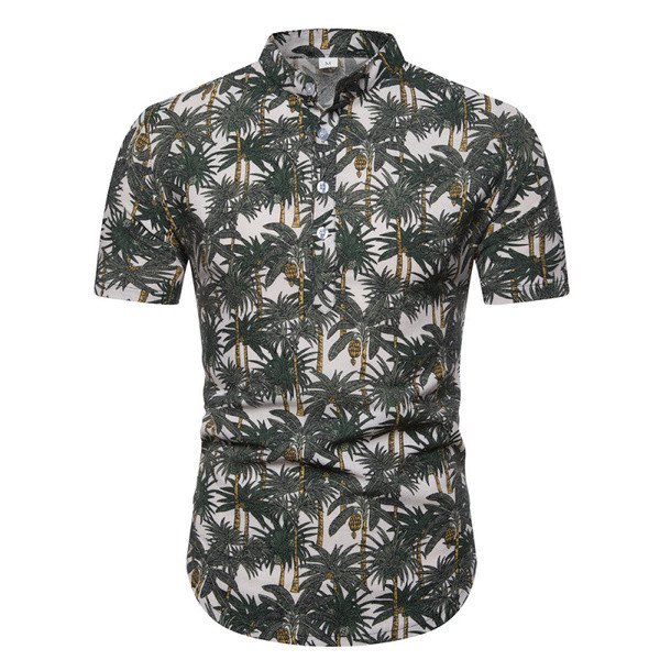 Modern, virágmintás férfi blúz