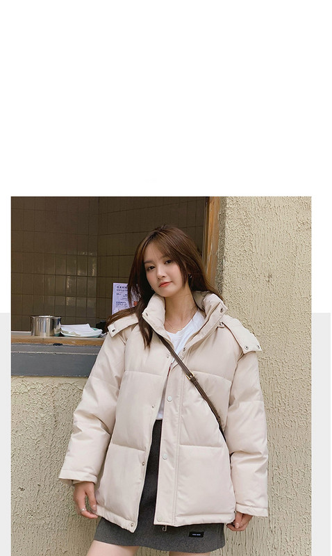 Női alkalmi kabát kapucnival és gombokkal