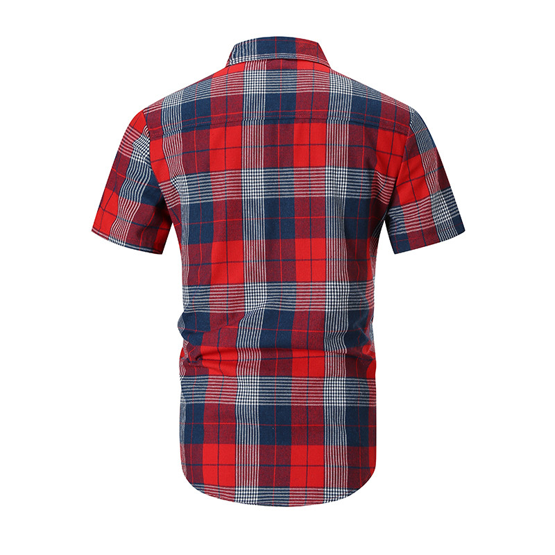 Meeste vabaaja ruuduline särk klassikalise kraega