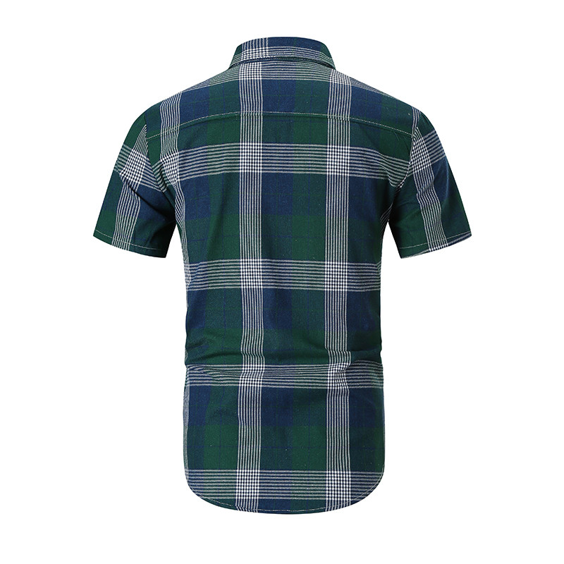 Meeste vabaaja ruuduline särk klassikalise kraega