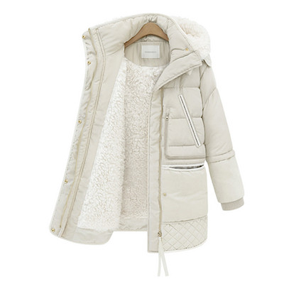 Women`s winter jacket with warm lining and pockets