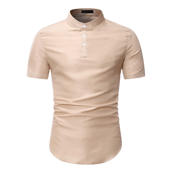 Aktuális férfi blúz rövid ujjal és gombokkal